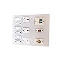Electric Wooden Switch Board (3 Sockets,6 Switches,1 Bulb Holder,1 Indicator)