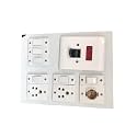 Electric Wooden Switch Board (6 Switches,2 Sockets,1 Bulb Holder,1 Dp)