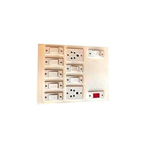 electric wooden switch board 7 switches2 sockets1 indicator1 fuse
