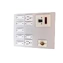 Electric Wooden Switch Board (7 Switches,2 Sockets,1 Bulb Holder &amp; 1 DP)