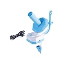 Electric Yarn Winder, Automatic Yarn Ball Winder for Knitting and Crocheting, Large Capacity Wool Spinner with USB Charging Cable, Blue and White, 335g