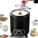 Electric Yogurt Incubator,Stainless Steel Greek Yogurt Maker Machine,360° Constant Temperature Fermentation,for Fruit Vinegar/Homemade Yogurt/Natto/Rice Wine Black-12L