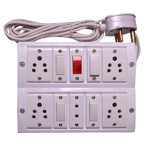electrical plastic 5 socket anchor 4 3 pin1 2 pin extension board with 6 amp heavy duty plug with indicator with anchor fuseonly bord