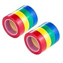 Electrical Tape 8 Rolls, 4 Colors Blue Green Red Yellow