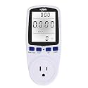 Electrical Usage Monitor,Watt Meter,Power Meter,Wattage Meter,Energy Voltage amp Meter Tester with,Overload Protection,7 Modes Display(White Backlight)