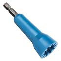 Electrician Wire Twisting Tool with Hex Shank and 1/4 Inch Chuck, Wire Nut Driver for Power Drill and Cordless Drill Drivers, Over Tightening Wire Connectors, Blue/Black/Red(Blue)