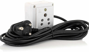 electro factory pvc extension board with 1 anchor socket 1  socket extension boards white 3 m