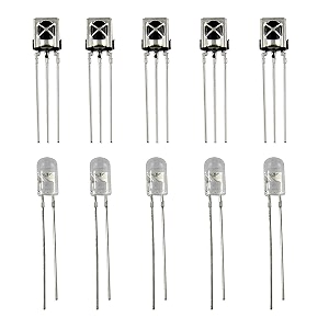 electrobot three legs 5 pairs infrared diode led ir emission and receiver sensor