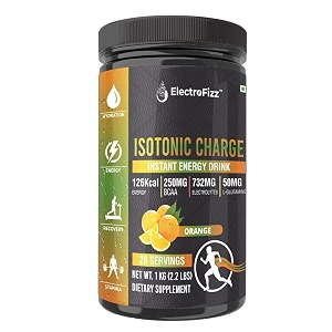 isotonic energy drink powder for endurance sports amp fitness activities 1 kg jar orange 1 count 28 servings