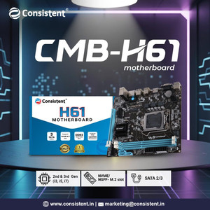 Electrokaart Consistent H61 Motherboard with 2xDDR3 RAM