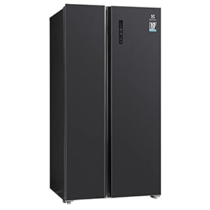 electrolux 545l frost free inverter side-by-side door refrigerator tastelock technology multidoor flexibility matte black steel ultimatetaste 700 ese5401a-b