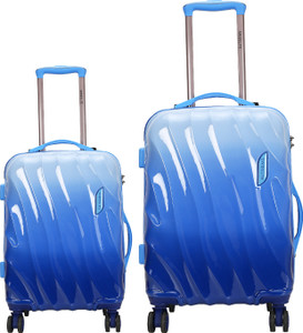 electron hardsided polycarbonate cabin  check-in luggage trolley bag set of 2-2024 cabin  check-in set 4 wheels - 24 inch