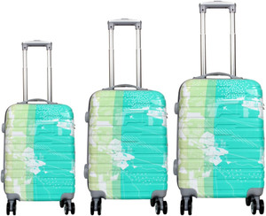 electron hardsided polycarbonate cabin  check-in luggage trolley bagset of 3-202428 cabin  check-in set 4 wheels - 28 inch