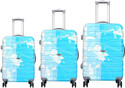 Electron Hardsided Polycarbonate Cabin & Check-in Luggage Trolley Bag(Set of 3-20/24/28) Cabin & Check-in Set 4 Wheels - 28 inch