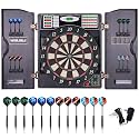 Electronic Dart Board LED Electric Digital Boards with Cabinet 12 Darts