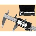 Electronic Digital Vernier Caliper 150mm/6" – Stainless Steel, Large LCD Display, Inch/MM Conversion, Precision Measuring Tool for Inside, Outside, Depth & Step Measurements