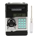 Electronic Money Bank, Password Protected Piggy Bank for Kids, ATM Style Savings with LCD Display, Teaches Financial Management, Ideal Boys Girls Children
