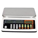 Electronic Platform Scales 66Lb/0.002Lb Industrial Counting Scale High Precision Digital Balance LCD Digital Ac Dc (White 13Ib/0.0005Ib)