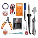 Electronic Spices 12 in 1 Combo of 60 Watt Soldering Iron Starter Kit for Project Work