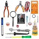 Electronic Spices 16 in 1 Combo of 60 Watt Soldering Iron Starter Kit for Project Work