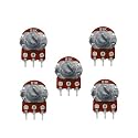 Electronic Spices 1K Rotary potentiometer round shaft handle 3 pins pack of 5pcs