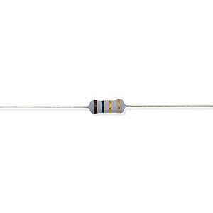 electronic spices 20pcs 1 ohm  2watt 5 tolerance 1 mr  ohm mf through hole resistors axial lead