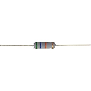electronic spices 20pcs 56k ohm  2watt 5 tolerance 56k mr  ohm mf through hole resistors axial lead
