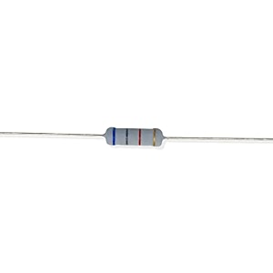 electronic spices 20pcs 1k ohm  2watt 5 tolerance 1k mr  ohm mf through hole resistors axial lead
