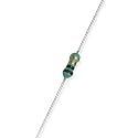 Electronic Spices 50Pcs 1 Ohm (?) 1/4w (0.25 watt) ±5% Tolerance 1 MR ? ohm MF Through Hole Resistors Axial Lead