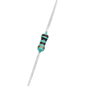 electronic spices 50pcs 1k ohm  14w 025 watt 5 tolerance 1k mr  ohm mf through hole resistors axial lead