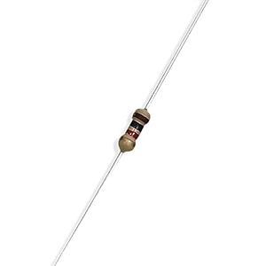 electronic spices 50pcs 1k ohm  14w 025 watt 5 tolerance 1k mr  ohm mf through hole resistors axial lead