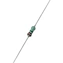 Electronic Spices 50Pcs 2.2M Ohm (Ω) 1/4w (0.25 watt) ±5% Tolerance 2.2M MR Ω ohm MF Through Hole Resistors Axial Lead