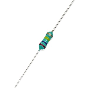 electronic spices 50pcs 270k ohm  14w 025 watt 5 tolerance 270k mr  ohm mf through hole resistors axial lead