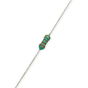 electronic spices 50pcs 33k ohm  14w 025 watt 5 tolerance 33k mr  ohm mf through hole resistors axial lead