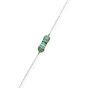 Electronic Spices 50Pcs 1k Ohm (Ω) 1/4w (0.25 watt) ±5% Tolerance 1k MR Ω ohm MF Through Hole Resistors Axial Lead