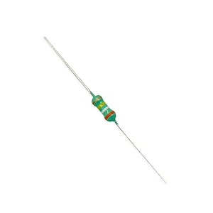 electronic spices 50pcs 390k ohm  14w 025 watt 5 tolerance 390k mr  ohm mf through hole resistors axial lead