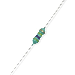 electronic spices 50pcs 470k ohm  14w 025 watt 5 tolerance 470k mr  ohm mf through hole resistors axial lead