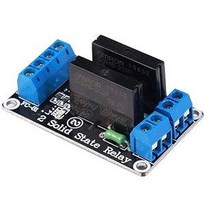 electronic spices 5v 2 channel low level solid state relay module 240v 2a output with resistive fuse