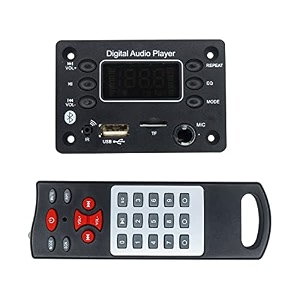 electronic spices bluetooth fm with mic slot big display usb ir antenna slot mp3 stereo audio player decoder module kit with big remote
