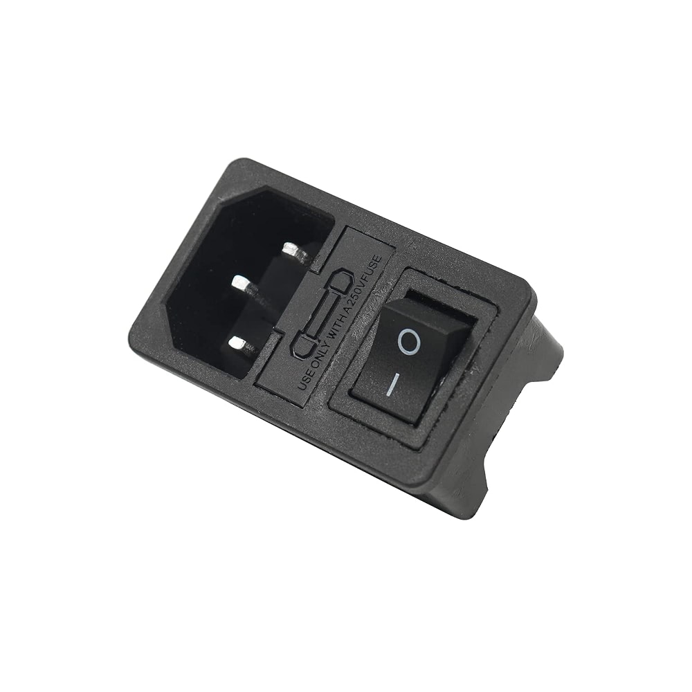Electronic Spices C14 Ac 250v 10a Panel Mount Plug Adaptor Power Socket ...