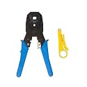 Electronic Spices RJ45 RJ11 RJ12 Crimping Tool, UTP Cat5e/Cat6 LAN Cable Cutter Stripper, Modular Plug Crimper For Ethernet LAN & Telephone Cable Connectors