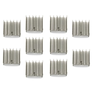 electronic spices pack of 10 silver tone aluminium radiator heatsink 18x25x20