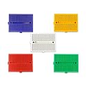 Electronic Spices Pack Of 5 Mini Small Solderless Breadboard Compatible For Proto Shield 170 Points (Multicolor)