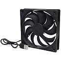 Electronic Spices PC Cooling Fan With USB Connector For PC case, CPU cooler 4.75 INCH, Black (120x25MM)
