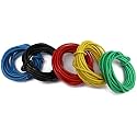 Electronic Spices Single-Core Breadboard Jumper Hookup Wire"pure Copper" Breadboard Wire, 22 Gauge Wire, Hookup Wire (5 Meters/5 color, Total 25 Meters Pack)