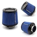 ELECTROPRIME Compatiable for XH-UN077-079 Car High Flow Cold Cone Engine Air Intake Filter, Size:63mm(Blue)