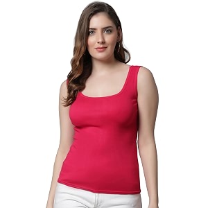 eleg amp stilance women39s sando tops innerwear sleeveless tank top cotton round neck gym and workout spaghetti tops xl pink