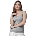 ELEG &amp; STILANCE Women's Sando Tops Innerwear Sleeveless Racerback Tank Top Cotton Round Neck Gym and Workout Spaghetti Tops (S Till XL)
