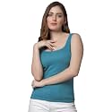 ELEG &amp; STILANCE Women's Sando Tops Innerwear Sleeveless Racerback Tank Top Cotton Round Neck Gym and Workout Spaghetti Tops (S Till XL)