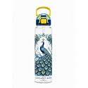 Elegant Aura Peacock Printed Water Bottle 1